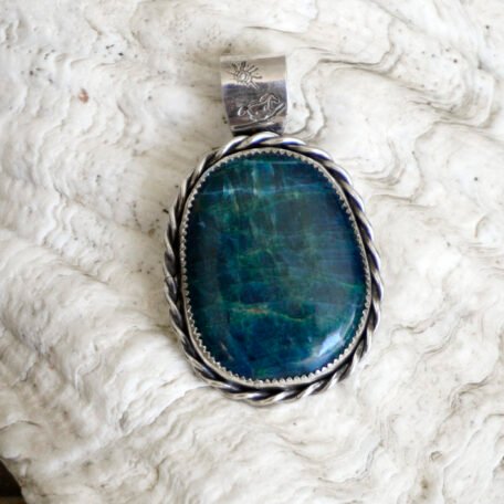 Blue Apatite Pendant 002