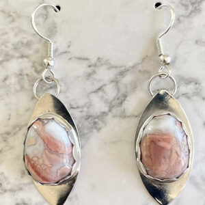 Cotton Candy Agate Earrings 003