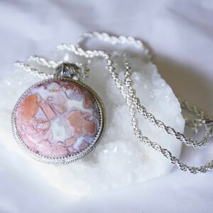 Cotton Candy Agate Necklace 008