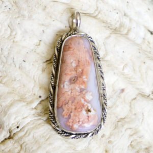 Cotton Candy Agate Pendant 001