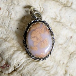 Cotton Candy Agate Pendant 002