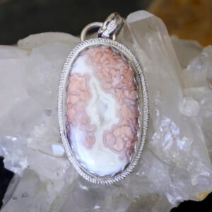 Cotton Candy Agate Pendant 006