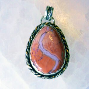 Cotton Candy Agate Pendant 007