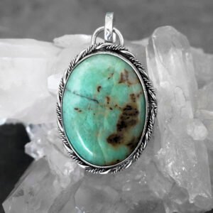 Gem Silica Sterling Silver Pendant 003