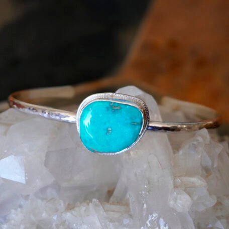 Stone Mountain Nevada Turquoise silver bracelet 009