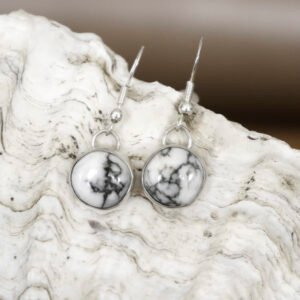 White Horse Earrings 005