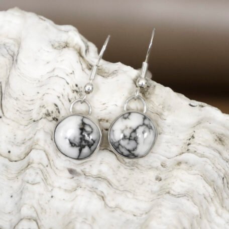 White Horse Earrings 005